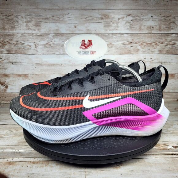 Nike Zoom Fly 4 Sneakers Men's Size 10.5 Black Violet Athletic Running Shoes - Picture 8 of 14